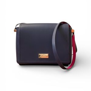 Kate spade 100% cowhide leather Arbour hill Avva Elegant Navy Blue Crossbody Bag